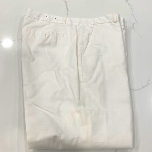 Banana Republic white linen slacks